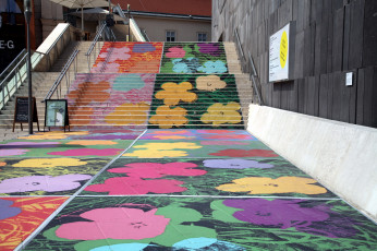 Картинка города вена+ австрия цветная лестница