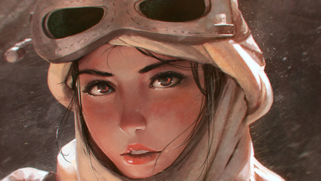 Обои картинки фото star wars, рисованное, guweiz, девушка