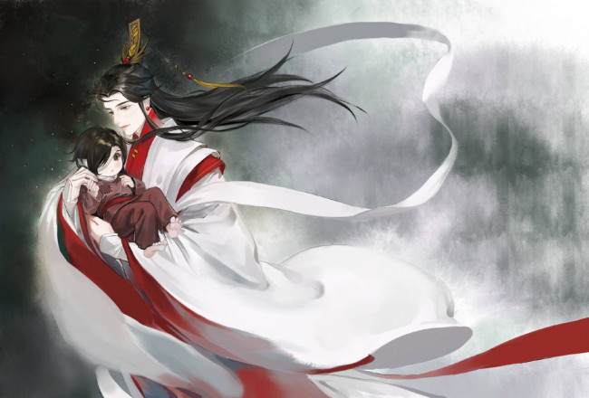 Обои картинки фото аниме, tian guan ci fu, благословение, небожителей, tian, guan, ci, fu, мосян, тунсю