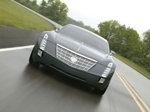 Картинка автомобили cadillac кадиллак темный скорость дорога шоссе