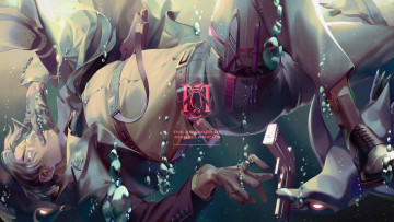 Картинка аниме оружие +техника +технологии мужчина пингвин вода