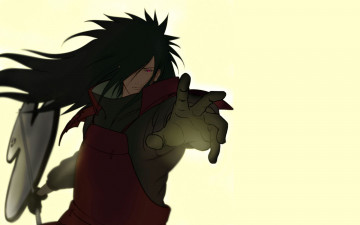 Картинка аниме naruto учиха мадара жест