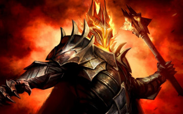 обоя фэнтези, _lord of the rings, саурон, булава