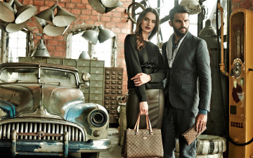 Картинка разное мужчина+женщина natalia bieganska мужчина машина сумка