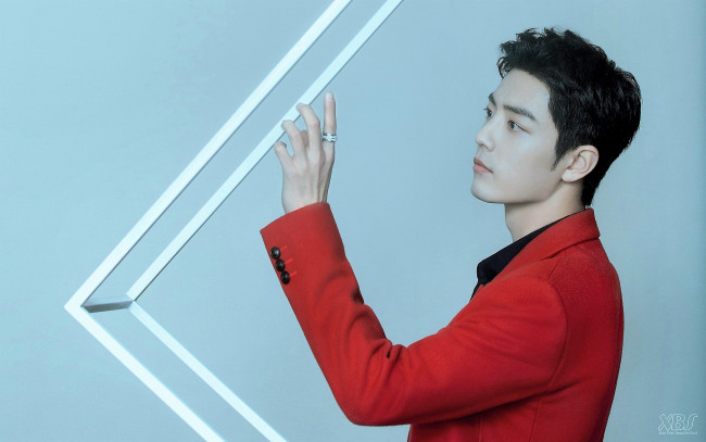 Обои картинки фото мужчины, xiao zhan, актер, пиджак, конструкция