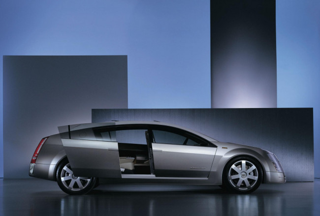 Обои картинки фото автомобили, cadillac, кадиллак, серебристый, концепт