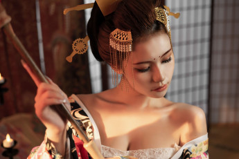 Картинка девушки -+азиатки азиатка украшения