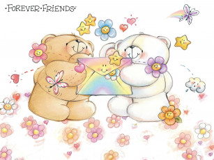 Картинка рисованное мишки+тэдди мишки цветы конверт