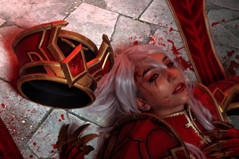 Картинка ladybell девушки -+креатив +косплей образ косплей костюм наряд кровь шляпа