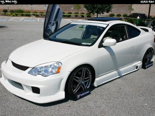 Картинка acura rsx автомобили выставки уличные фото