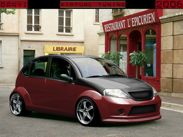 Обои картинки фото citroen, c3, автомобили, виртуальный, тюнинг