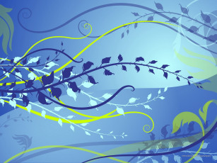 обоя векторная, графика, стебли, узор