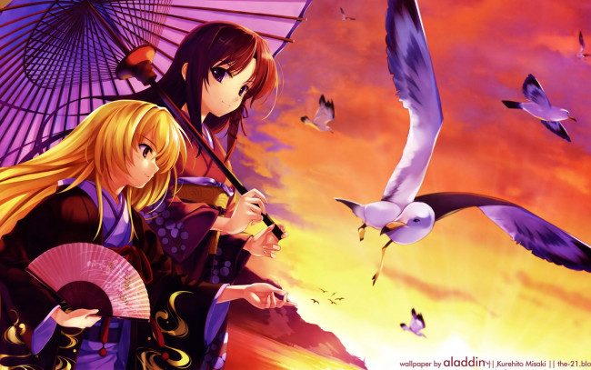 Обои картинки фото аниме, kurehito, misaki, mangaka