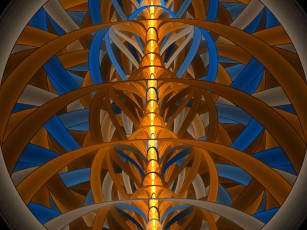 Картинка 3д графика fractal фракталы фон узор