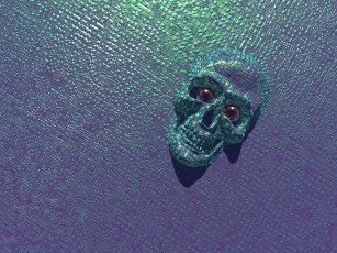 Картинка 3д графика horror ужас череп