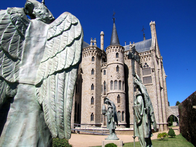 Обои картинки фото bishop`s, palace, города, дворцы, замки, крепости, astorga, гауди