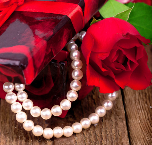 Обои картинки фото разное, украшения,  аксессуары,  веера, роза, бусы, жемчуг