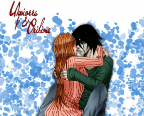 Картинка разное арты пара арт блич любовь орихиме улькиора девушка парень