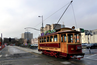 Картинка техника трамваи трамвай город рельсы