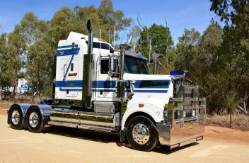 Картинка t909+kenworth автомобили kenworth тяжелый грузовик седельный тягач
