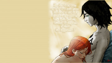 Картинка разное арты пара арт улькиорра орихиме аниме любовь