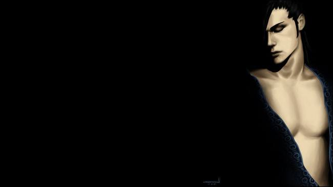 Обои картинки фото разное, арты, аниме, парень, арт, бьякуя, кучики, блич