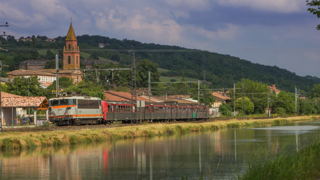 Обои картинки фото техника, поезда, железная, дорога, локомотив, состав