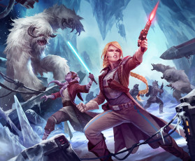 Картинка фэнтези _star+wars star wars wampa повстанцы арт lightsaber jedi