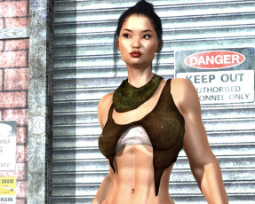 Картинка 3д+графика люди+ people фон взгляд девушка