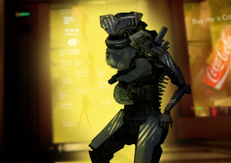 Картинка фэнтези роботы +киборги +механизмы будущее солдат робот