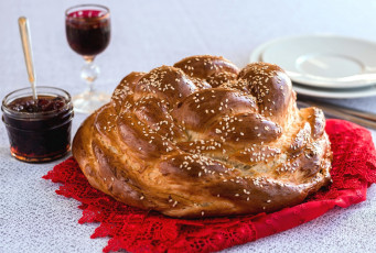 Картинка еда хлеб +выпечка джем выпечка кунжут булка кулич