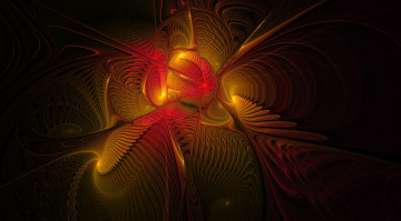 Картинка 3д+графика фракталы+ fractal цвета фон узор