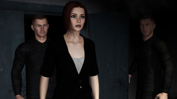 Картинка 3д+графика люди+ people парень фон взгляд девушка