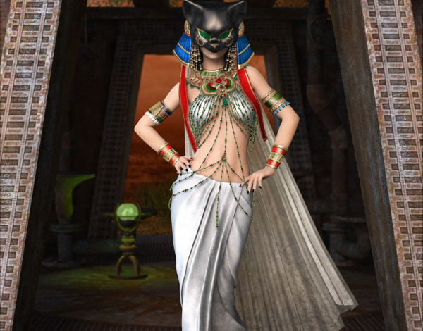 Обои картинки фото 3д графика, люди , people, девушка, маска, фон, взгляд