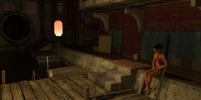 Обои картинки фото 3д графика, люди , people, девушка, взгляд, фон