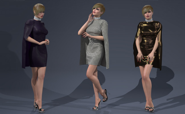 Обои картинки фото 3д графика, люди , people, взгляд, девушки