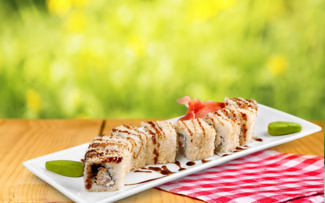 Обои картинки фото еда, рыба,  морепродукты,  суши,  роллы, sushi, суши, роллы, japanese, seafood