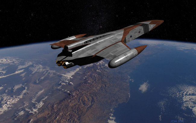 Обои картинки фото космос, арт, полет, космический, корабль, планета, вселенная