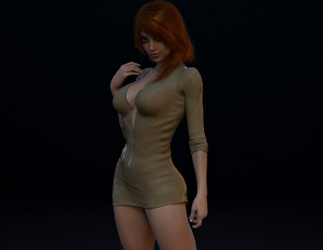 Картинка 3д+графика люди+ people фон взгляд девушка