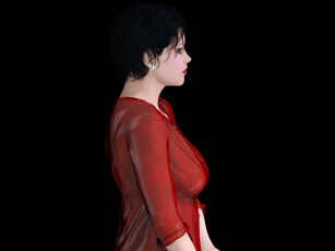 Картинка 3д+графика люди+ people девушка фон взгляд