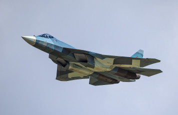 Картинка t-50+pak-fa авиация боевые+самолёты истребитель