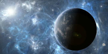 Картинка космос арт звезды вселенная планета галактика