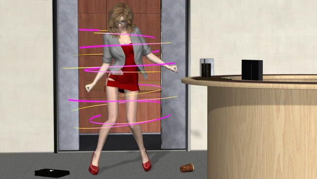 Обои картинки фото 3д графика, фантазия , fantasy, фон, взгляд, девушка