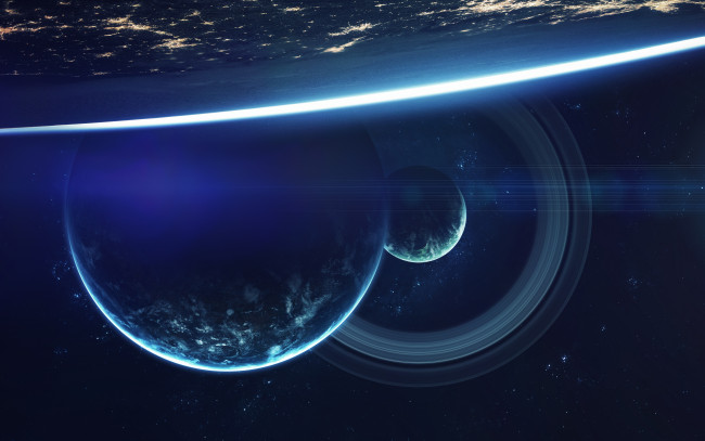 Обои картинки фото космос, арт, планеты, вселенная, звезды, галактика