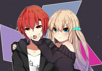 Картинка аниме unknown +другое+ парень девушка