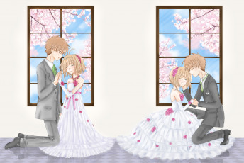 Картинка аниме card+captor+sakura парочка