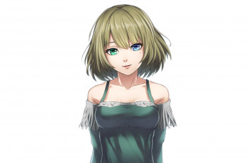 Картинка аниме idolm@ster девушка взгляд фон