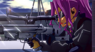 Картинка календари аниме оружие очки девушка