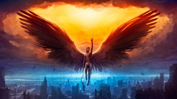 Картинка фэнтези ангелы крылья ангел