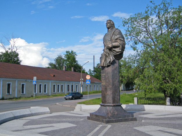 Обои картинки фото выборг памятник фёдору апраксину, города, - памятники,  скульптуры,  арт-объекты, памятник, выборг, россия, город, апраксин, фёдору